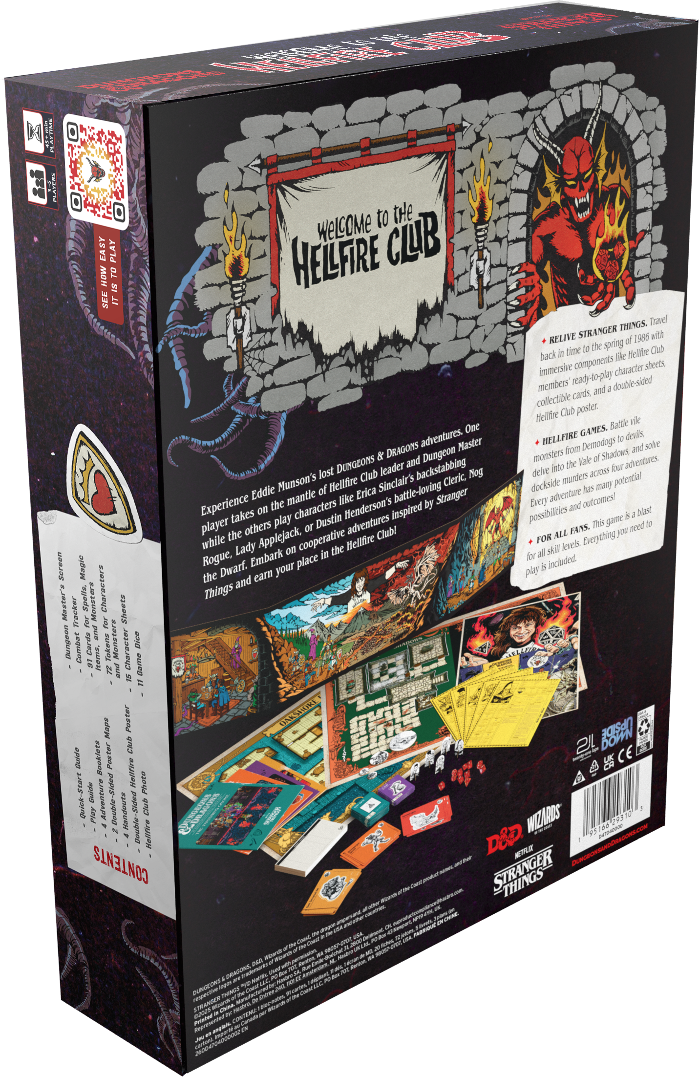 Dungeons & Dragons: Starter Set - Edición Hellfire Club (Stranger Things) - Kit de Inicio (Inglés)