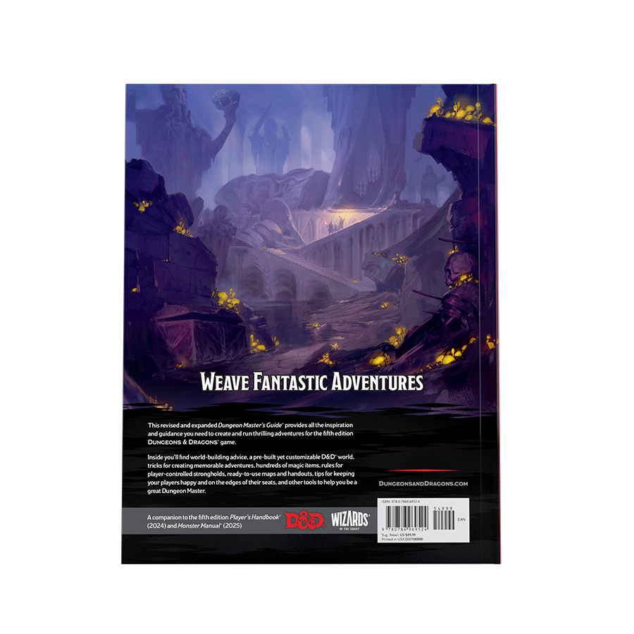 Dungeons & Dragons: Dungeon Master's Guide (DMG) 2024 - Libro de Reglas Básico (Inglés)
